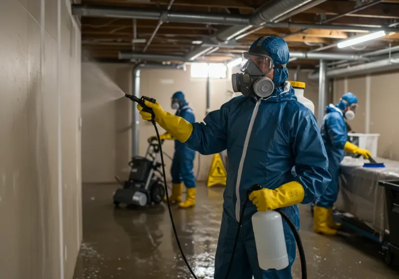 Basement Sanitization and Antimicrobial Treatment process in Pryor Creek, OK